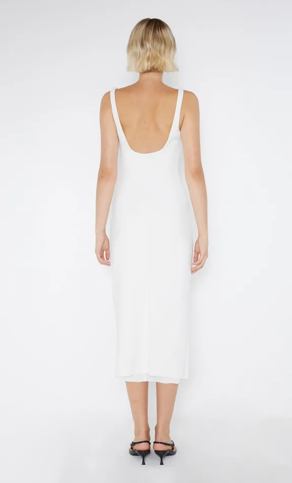 Bec Bridge Midi Dresses Women BE MINE SQUARE NECK DRESS 8211 IVORY