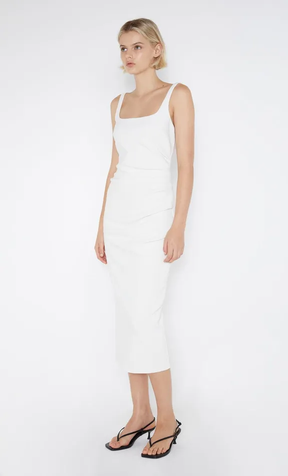 Bec Bridge Midi Dresses Women BE MINE SQUARE NECK DRESS 8211 IVORY