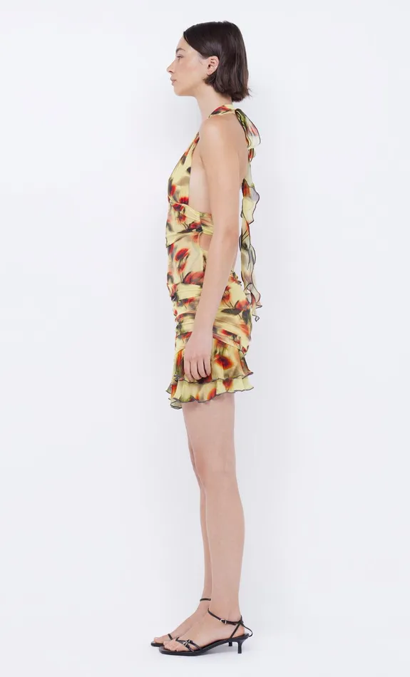 Bec Bridge Mini Dresses Women FIORE HALTER MINI DRESS 8211 CITRUS ROSE