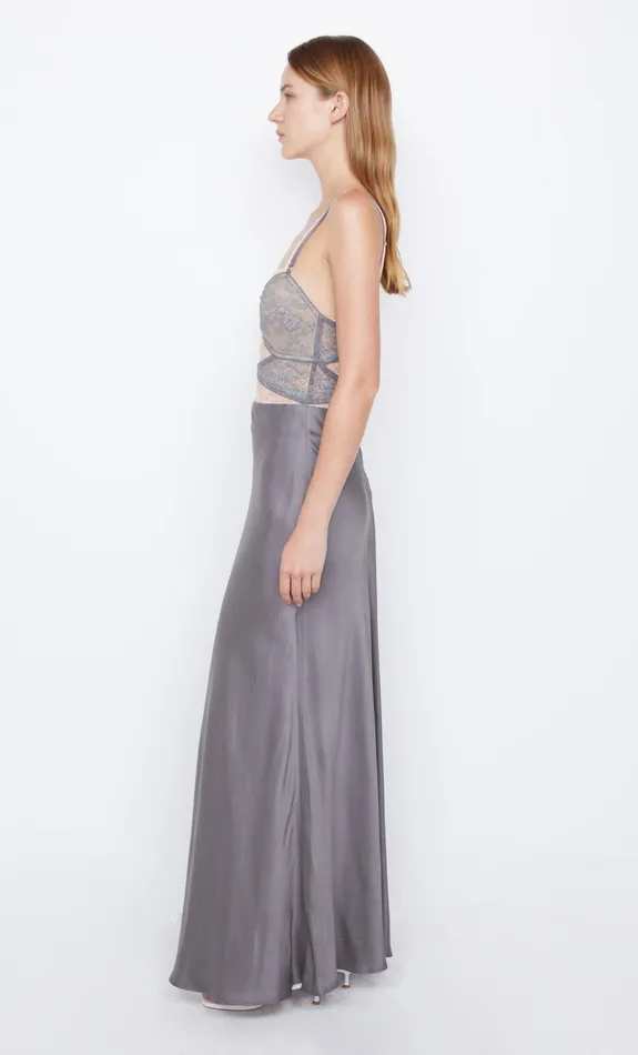 Bec Bridge Prom Dresses Women AMORAS CUT OUT DRESS 8211 GREYPEACH