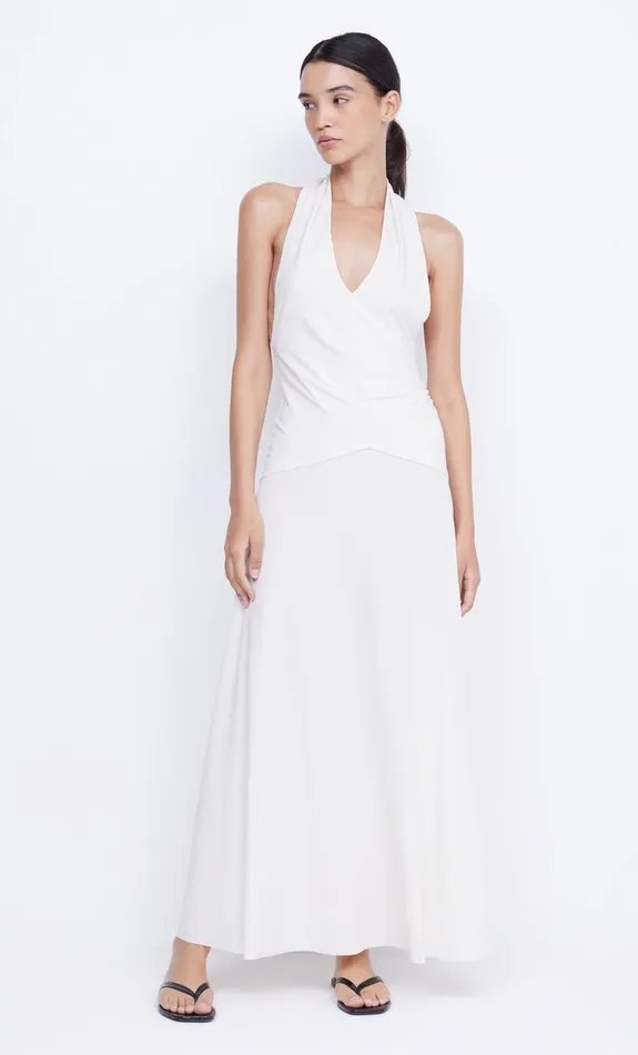 Bec Bridge Prom Dresses Women BLANCHE HALTER MAXI DRESS 8211 IVORY