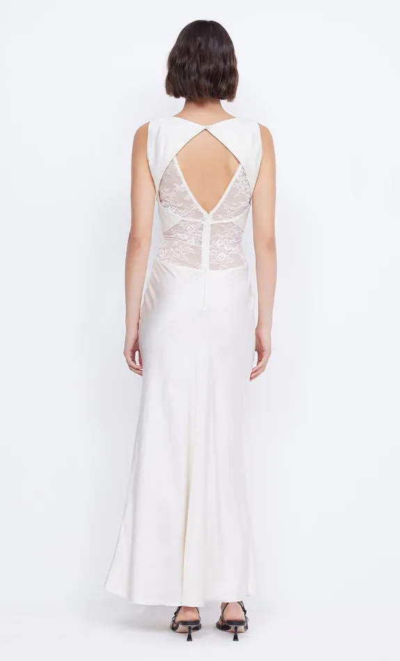 Bec Bridge Prom Dresses Women JULIETTE V NECK MAXI DRESS 8211 IVORY