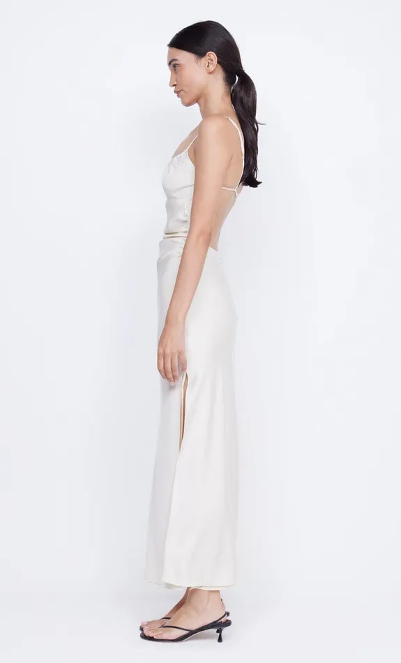Bec Bridge Prom Dresses Women MARI LOU GATHERED MAXI DRESS 8211 CREAM