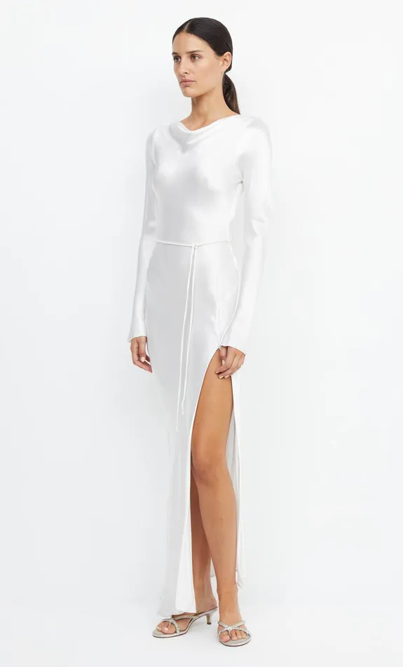 Bec Bridge Prom Dresses Women MOON DANCE LONG SLEEVE MAXI DRESS 8211 IVORY