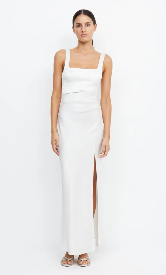 Bec Bridge Prom Dresses Women THE DREAMER SQUARE NECK DRESS 8211 IVORY