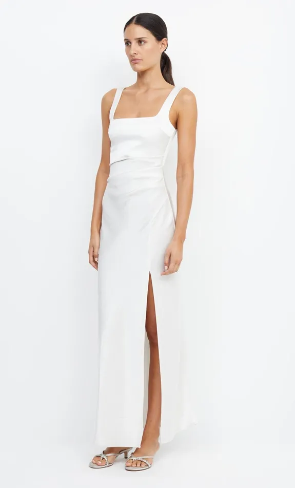 Bec Bridge Prom Dresses Women THE DREAMER SQUARE NECK DRESS 8211 IVORY