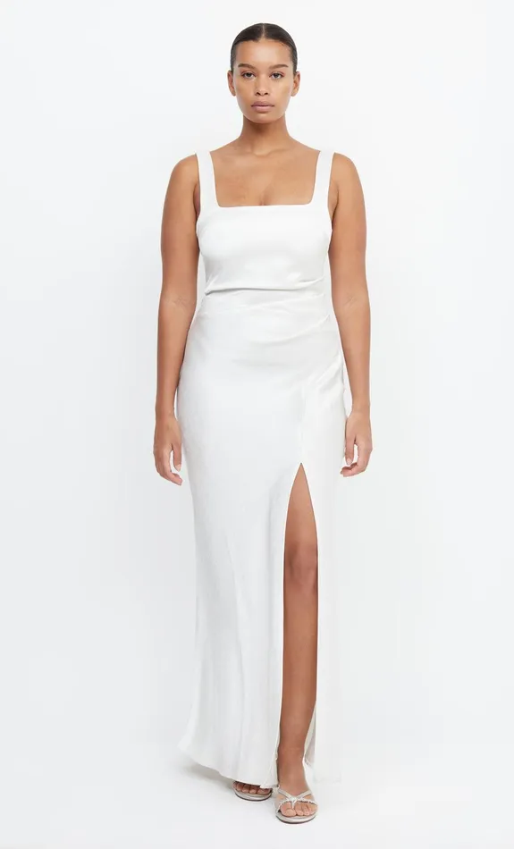 Bec Bridge Prom Dresses Women THE DREAMER SQUARE NECK DRESS 8211 IVORY