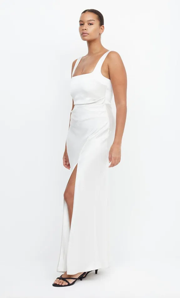 Bec Bridge Prom Dresses Women THE DREAMER SQUARE NECK DRESS 8211 IVORY