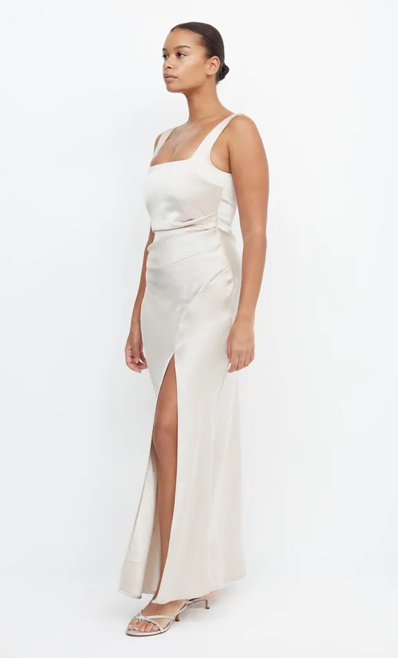 Bec Bridge Prom Dresses Women THE DREAMER SQUARE NECK DRESS 8211 SAND