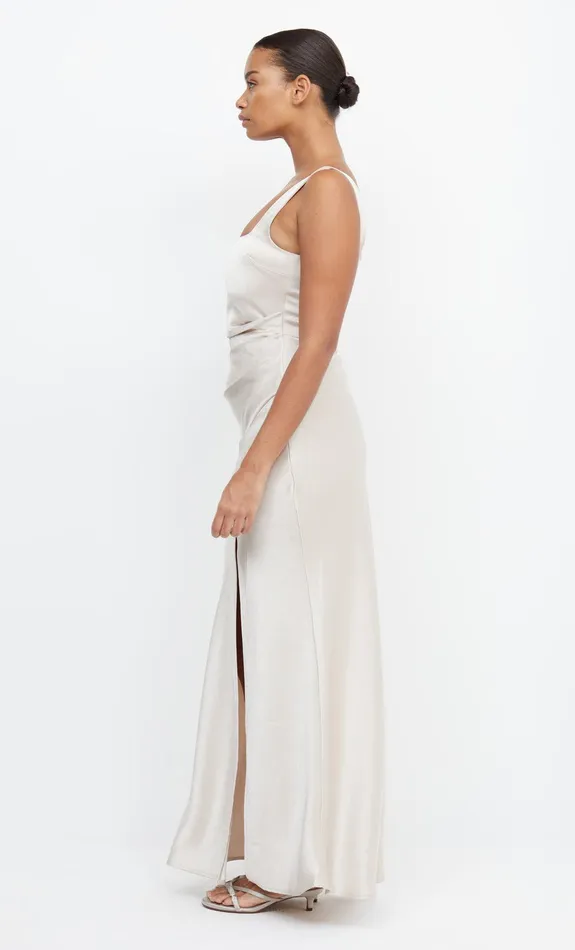 Bec Bridge Prom Dresses Women THE DREAMER SQUARE NECK DRESS 8211 SAND