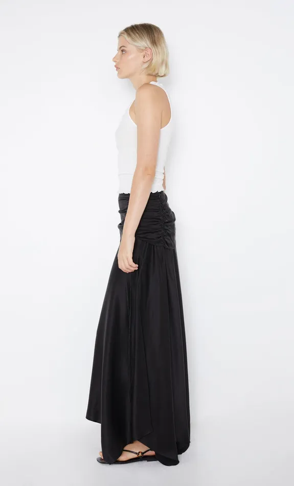 Bec Bridge Skirts Women CHANTILLY SILK RUCHED SKIRT 8211 BLACK