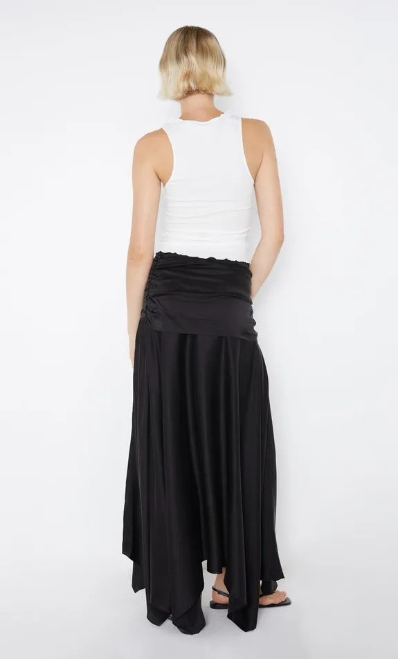Bec Bridge Skirts Women CHANTILLY SILK RUCHED SKIRT 8211 BLACK