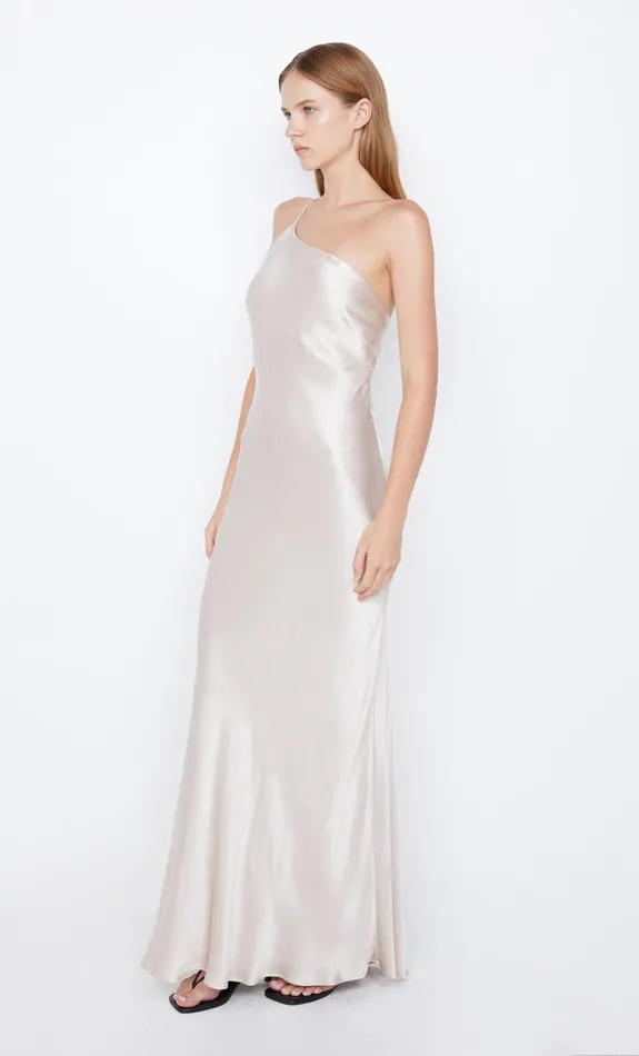 Bec Bridge Wedding Guest Women MARGAUX ASYM DRESS 8211 SAND