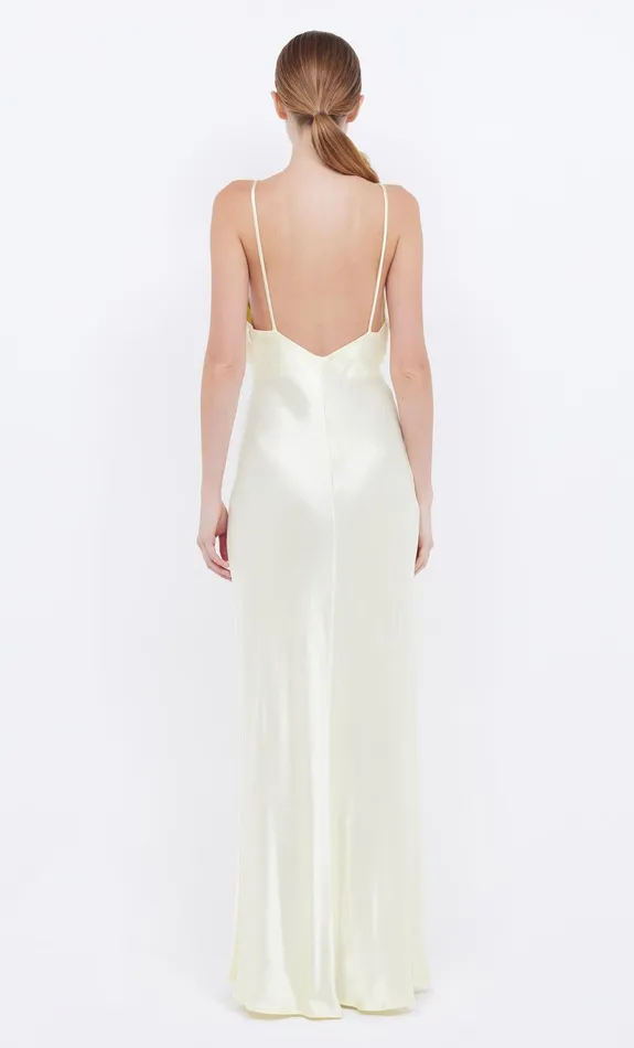 Bec Bridge Wedding Guest Women MOON DANCE V MAXI DRESS 8211 ICE YELLOW