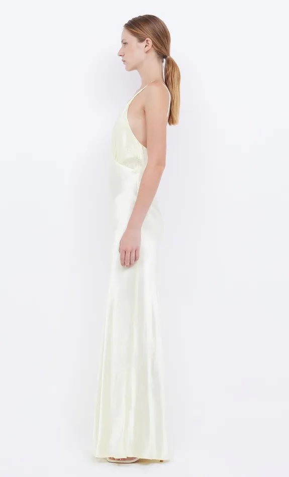 Bec Bridge Wedding Guest Women MOON DANCE V MAXI DRESS 8211 ICE YELLOW