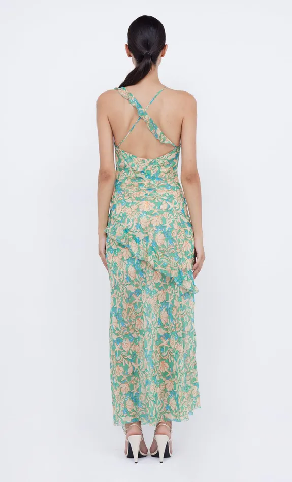 Bec Bridge Wedding Guest Women OASIS FRILL MAXI DRESS 8211 UNDER THE SEA