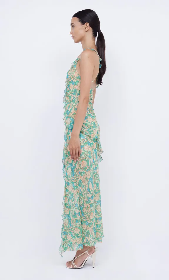 Bec Bridge Wedding Guest Women OASIS FRILL MAXI DRESS 8211 UNDER THE SEA
