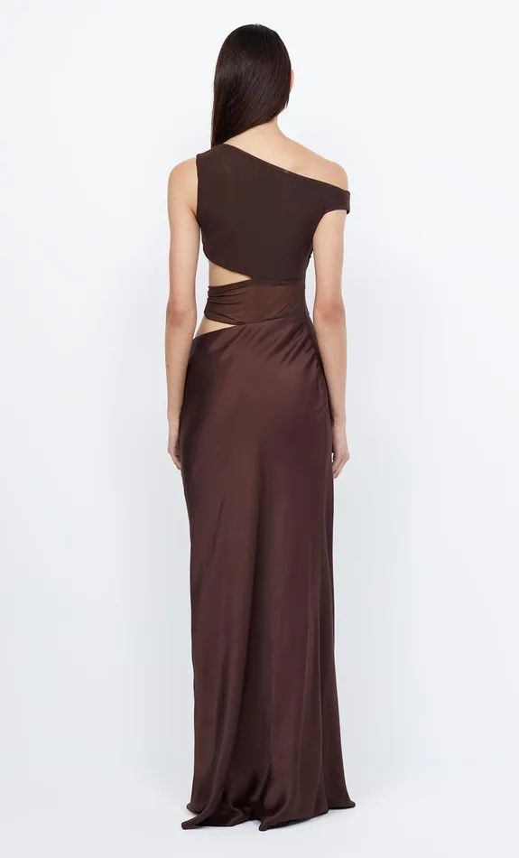 Bec Bridge Wedding Guest Women OPHELIA MAXI DRESS 8211 COCOA