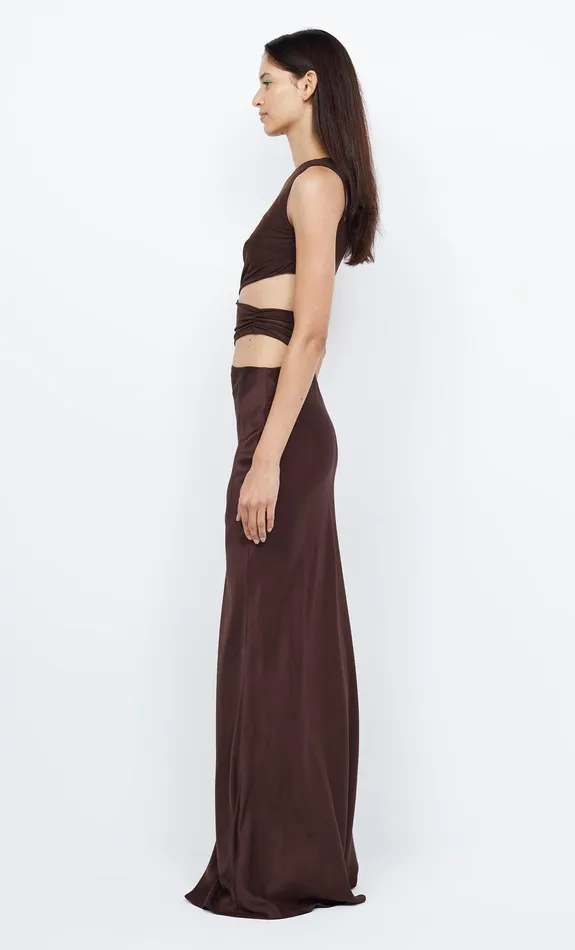 Bec Bridge Wedding Guest Women OPHELIA MAXI DRESS 8211 COCOA