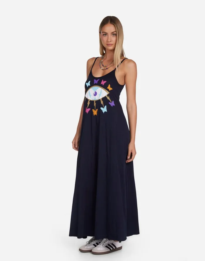 Berna Butterfly Eye Navy Women039s Lauren Moshi Dresses