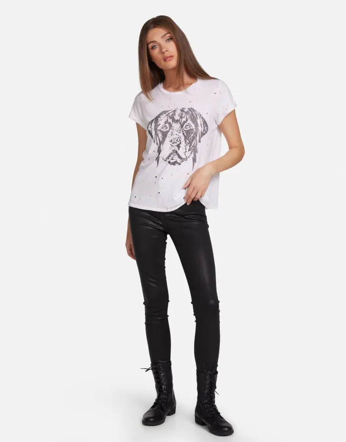 Bess Lightning Rottweiler Milk Women039s Lauren Moshi Short Sleeve