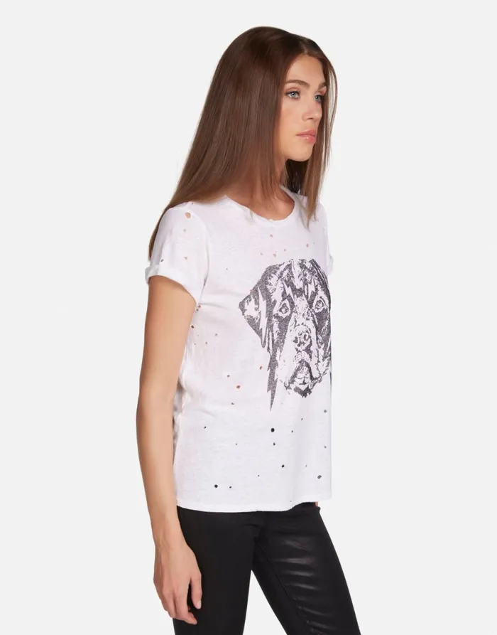 Bess Lightning Rottweiler Milk Women039s Lauren Moshi Short Sleeve