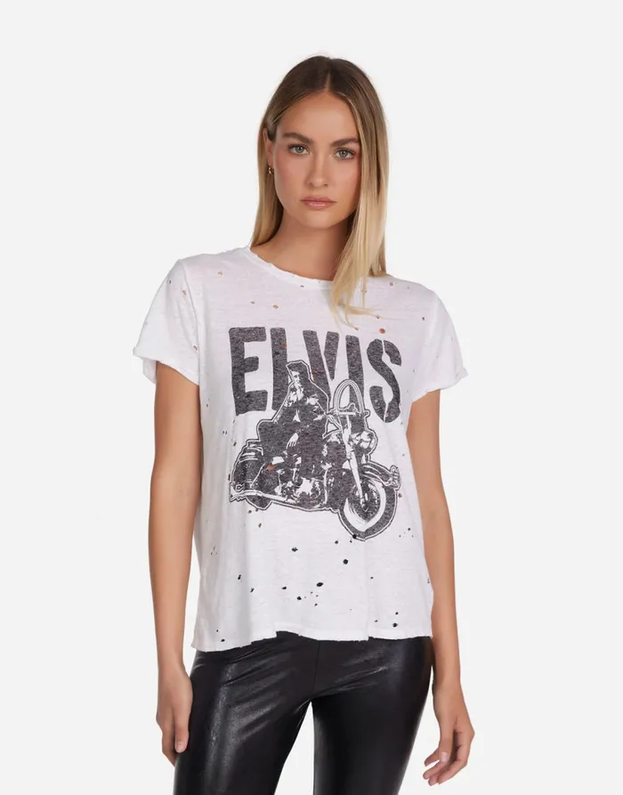 Bess Vintage Elvis Milk Women039s Lauren Moshi Short Sleeve