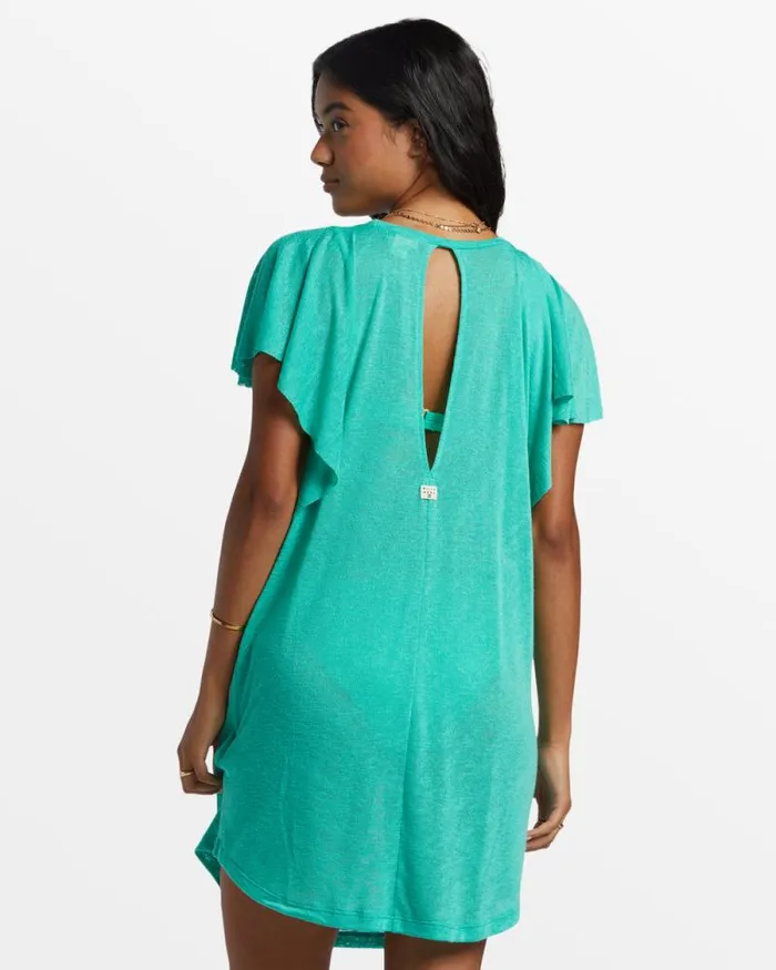 Billabong Cover Ups Out For Waves CoverUp Dress Tropical Green 8211 Women Billabong Cover Ups Out For Waves CoverUp Dress Tropical Green 8211 Women