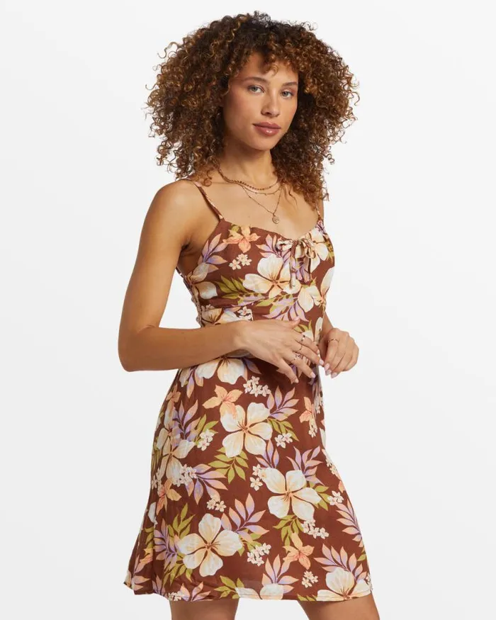 Billabong Dresses Island Calling Mini Dress Toasted Coconut 8211 Women