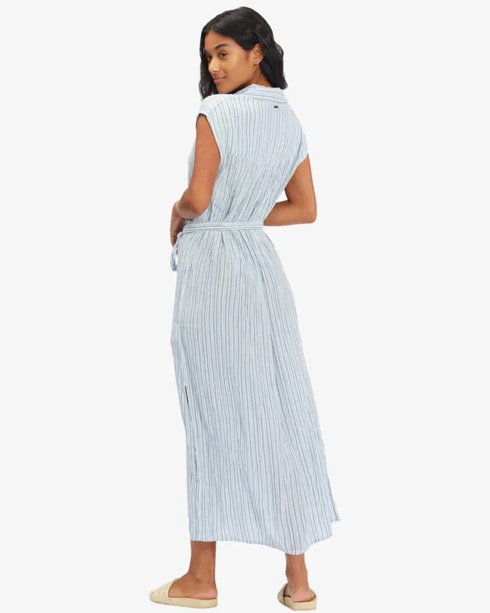 Billabong Dresses Lovely Ways Woven Dress Blue Stream 8211 Women