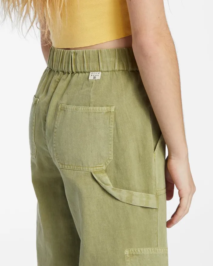 Billabong Girls039 Bottoms Girls Tomboy Cargo Pants Avocado 8211 Women