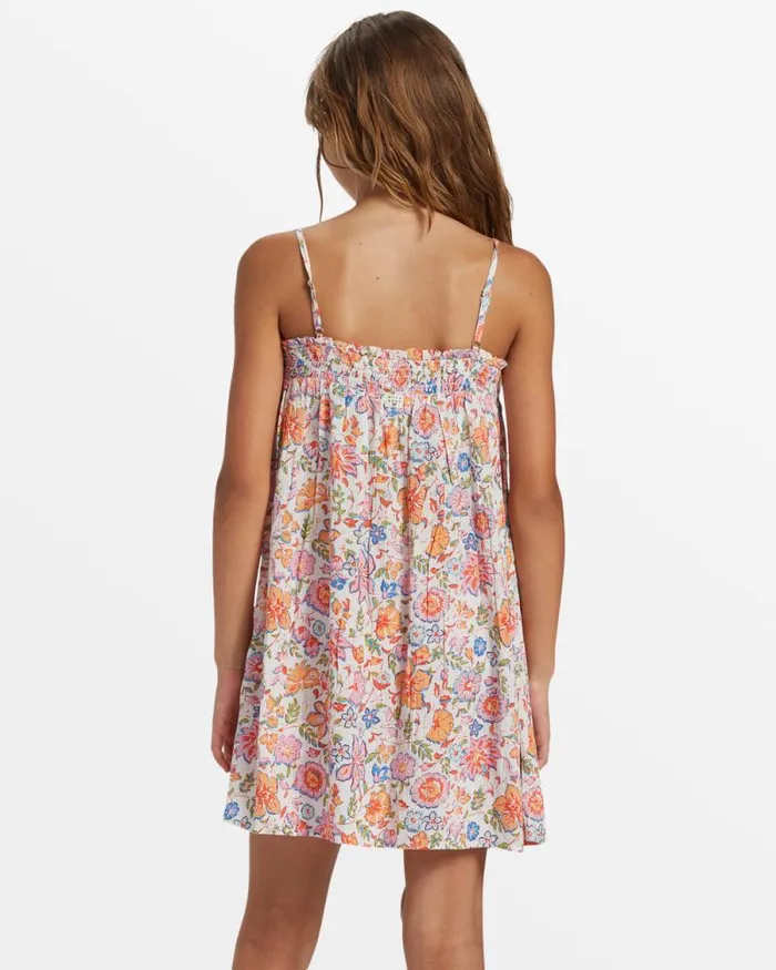 Billabong Girls039 Dresses and Rompers Girls Sunshine Fun Flowy Mini Dress Pink Dream 8211 Women
