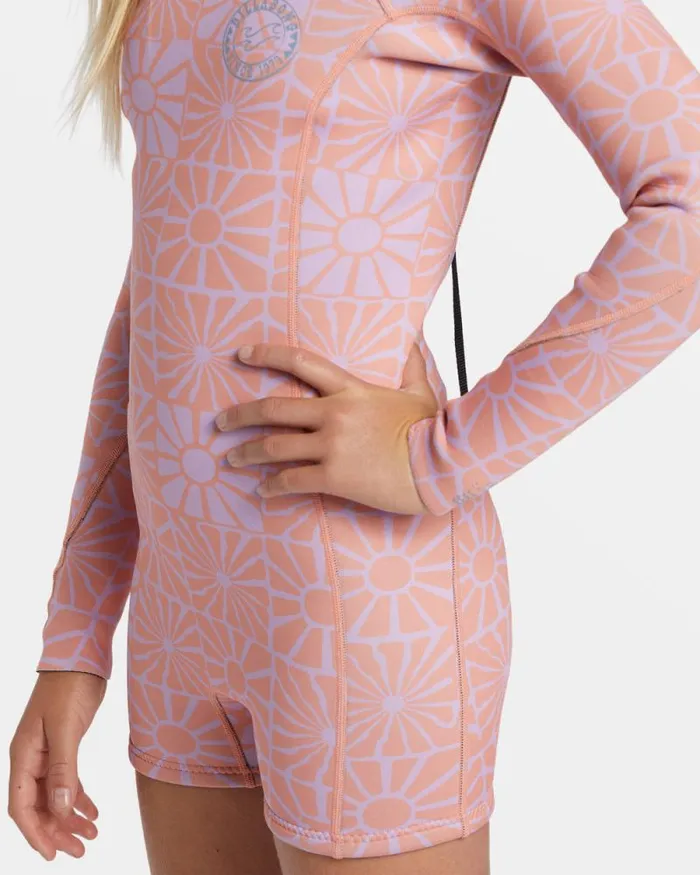 Billabong Girls039 Swim Girls 616 22mm Spring Fever Natural Upcycler Back Zip Long Sleeve Springsuit Peach Paradise 8211 Women Billabong Girls039 Swim Girls 616 22mm Spring Fever Natural Upcycler Back Zip Long Sleeve Springsuit Peach Paradise 8211 Women