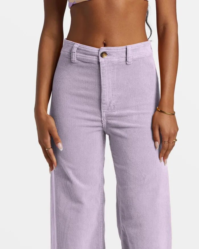 Billabong Jeans and Pants Free Fall WideLeg Corduroy Pants Tulip 8211 Women