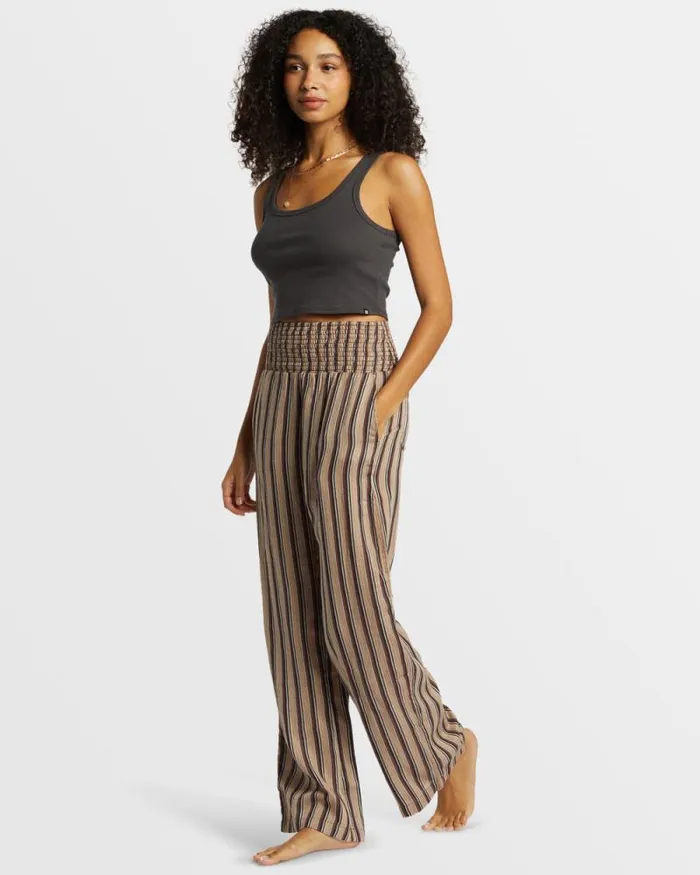 Billabong Jeans and Pants New Waves 2 Elastic Waist Pants Kona 8211 Women