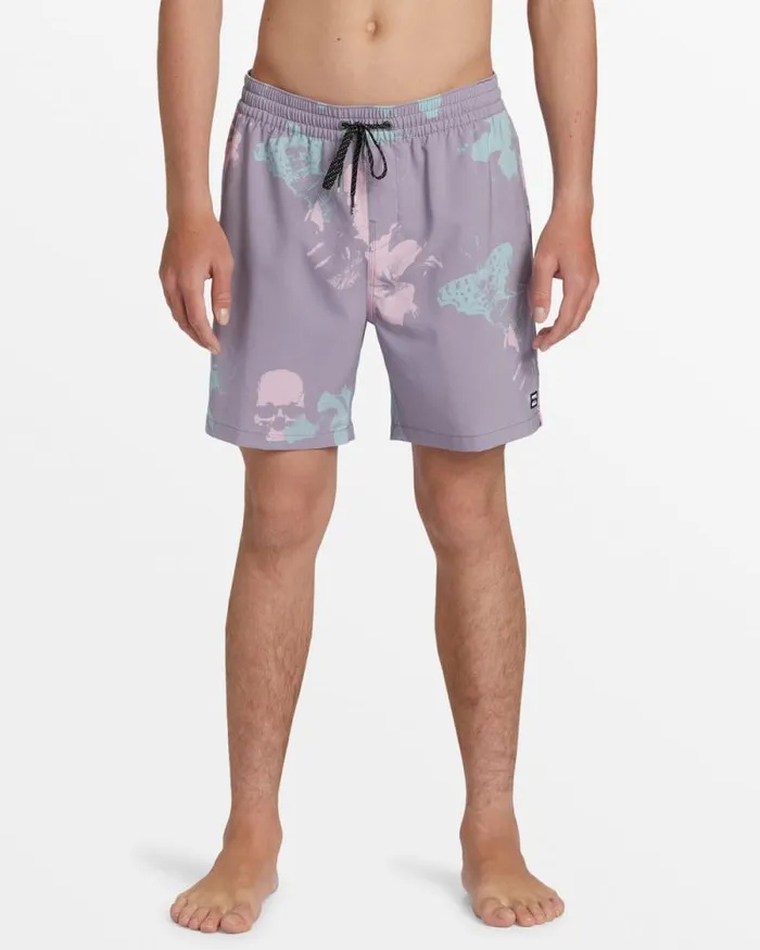Billabong Layback Boardshorts Sundays Layback 17034 Swim Trunks Purple Ash 8211 Men