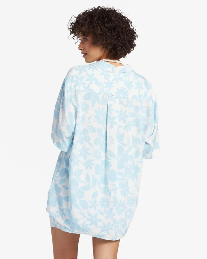 Billabong Matching Sets On Vacation Shirt Bliss Blue 8211 Women