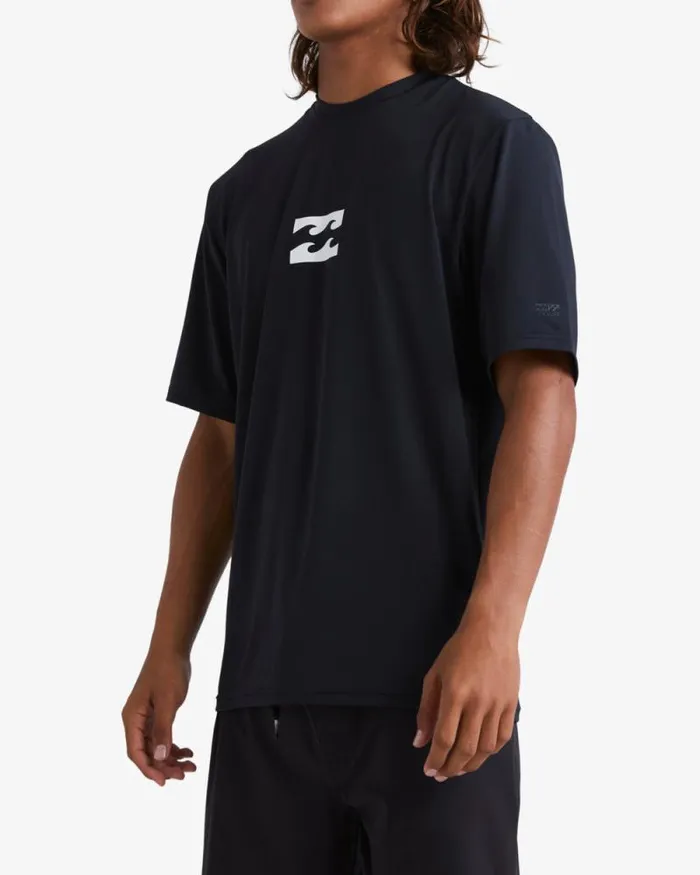 Billabong Rashguards and Surf Tees All Day Wave Loose Fit Short Sleeve Surf Tee Black 8211 Men Billabong Rashguards and Surf Tees All Day Wave Loose Fit Short Sleeve Surf Tee Black 8211 Men
