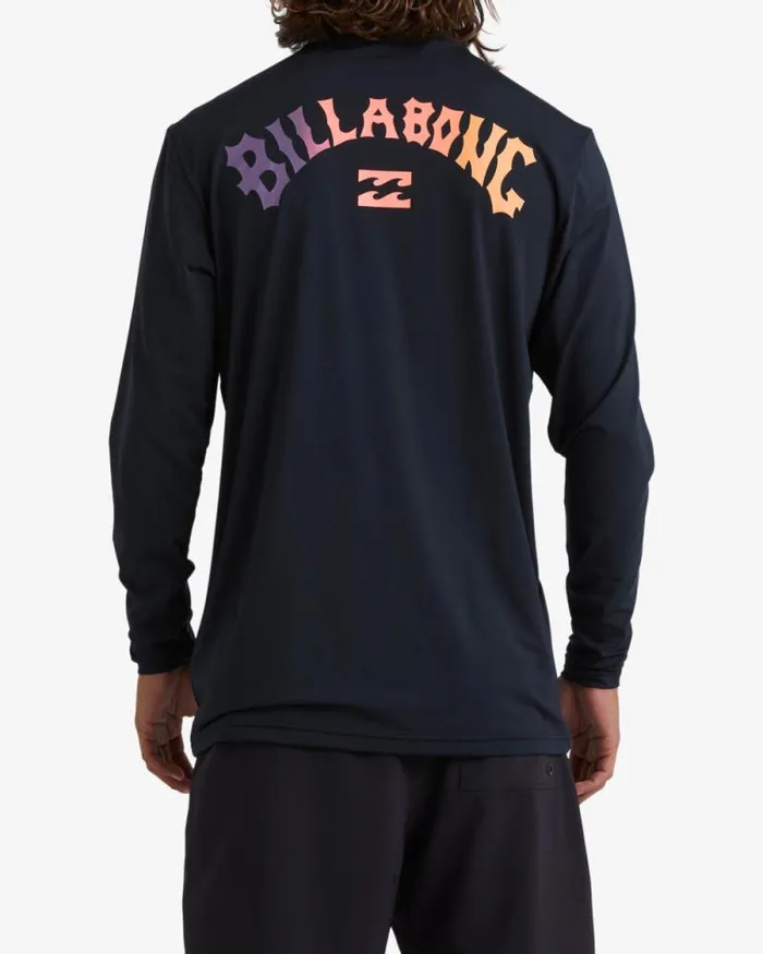 Billabong Rashguards and Surf Tees Arch Fill Loose Fit Long Sleeve Surf Tee Black 8211 Men Billabong Rashguards and Surf Tees Arch Fill Loose Fit Long Sleeve Surf Tee Black 8211 Men