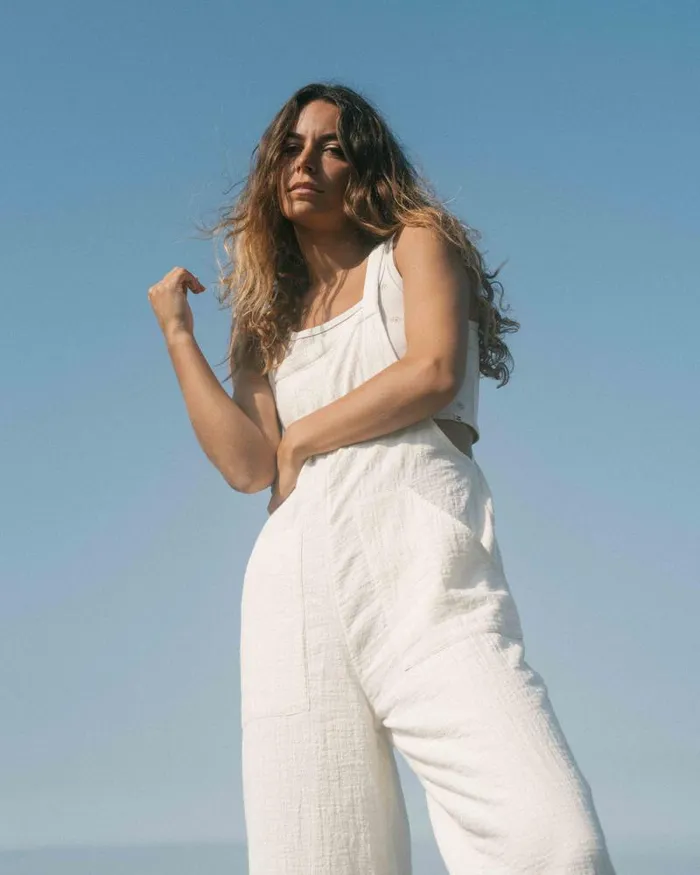 Billabong Rompers and Jumpsuits Pacific Time Jumpsuit White Cap 8211 Women