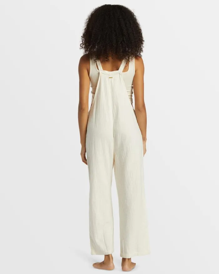 Billabong Rompers and Jumpsuits Pacific Time Jumpsuit White Cap 8211 Women