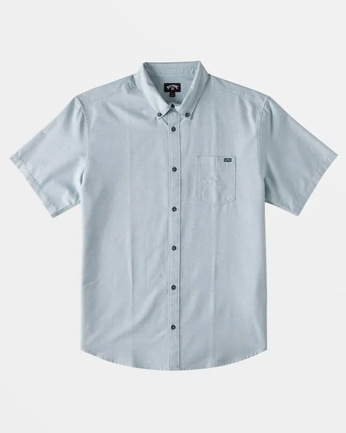 Billabong Shirts All Day Short Sleeve Shirt Jade Stone 8211 Men