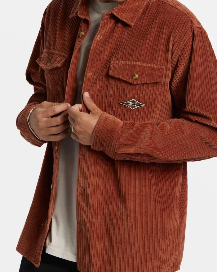 Billabong Shirts Bong Days Long Sleeve Cord Shirt Rust 8211 Men Billabong Shirts Bong Days Long Sleeve Cord Shirt Rust 8211 Men