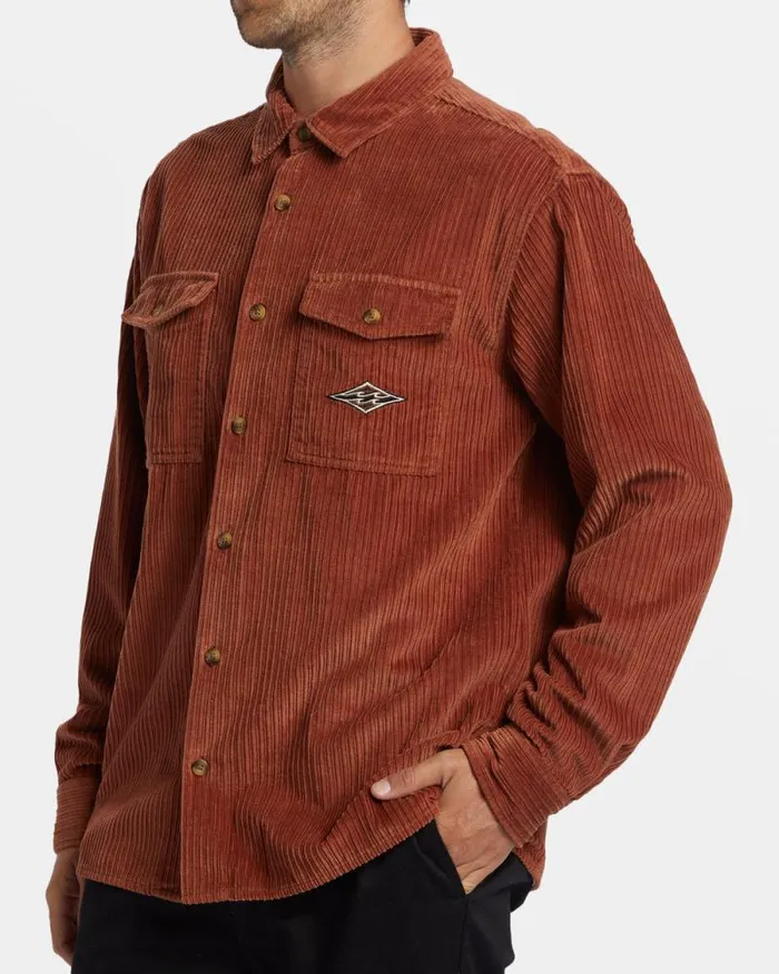 Billabong Shirts Bong Days Long Sleeve Cord Shirt Rust 8211 Men Billabong Shirts Bong Days Long Sleeve Cord Shirt Rust 8211 Men