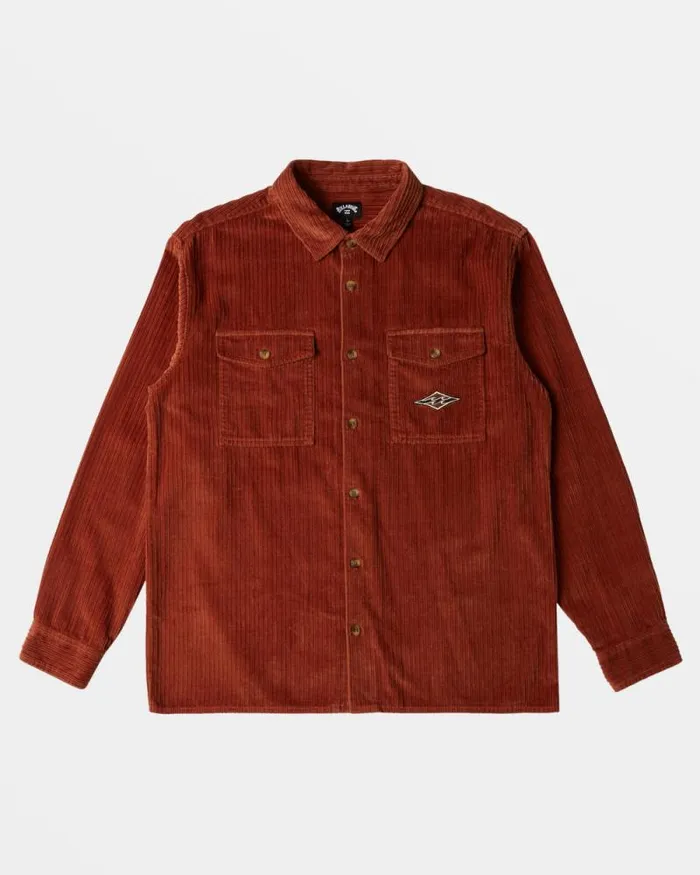 Billabong Shirts Bong Days Long Sleeve Cord Shirt Rust 8211 Men Billabong Shirts Bong Days Long Sleeve Cord Shirt Rust 8211 Men