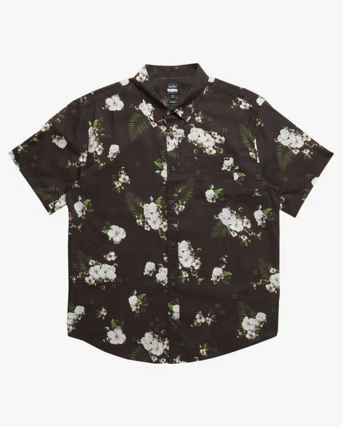 Billabong Shirts Kamea Short Sleeve Shirt Black 8211 Men