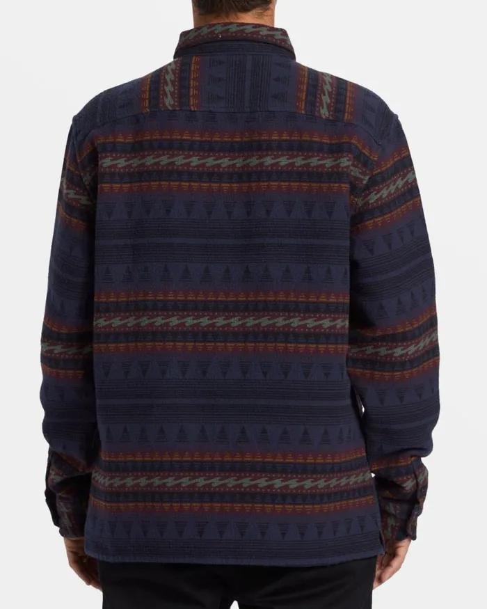 Billabong Shirts Offshore Jacquard Flannel Long Sleeve Shirt Dusty Navy 8211 Men Billabong Shirts Offshore Jacquard Flannel Long Sleeve Shirt Dusty Navy 8211 Men