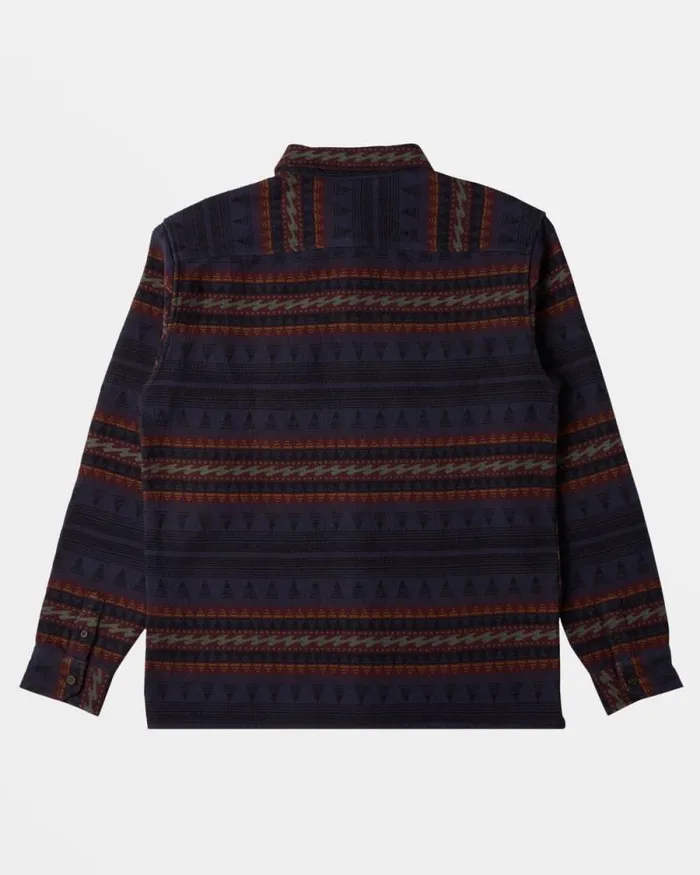 Billabong Shirts Offshore Jacquard Flannel Long Sleeve Shirt Dusty Navy 8211 Men Billabong Shirts Offshore Jacquard Flannel Long Sleeve Shirt Dusty Navy 8211 Men