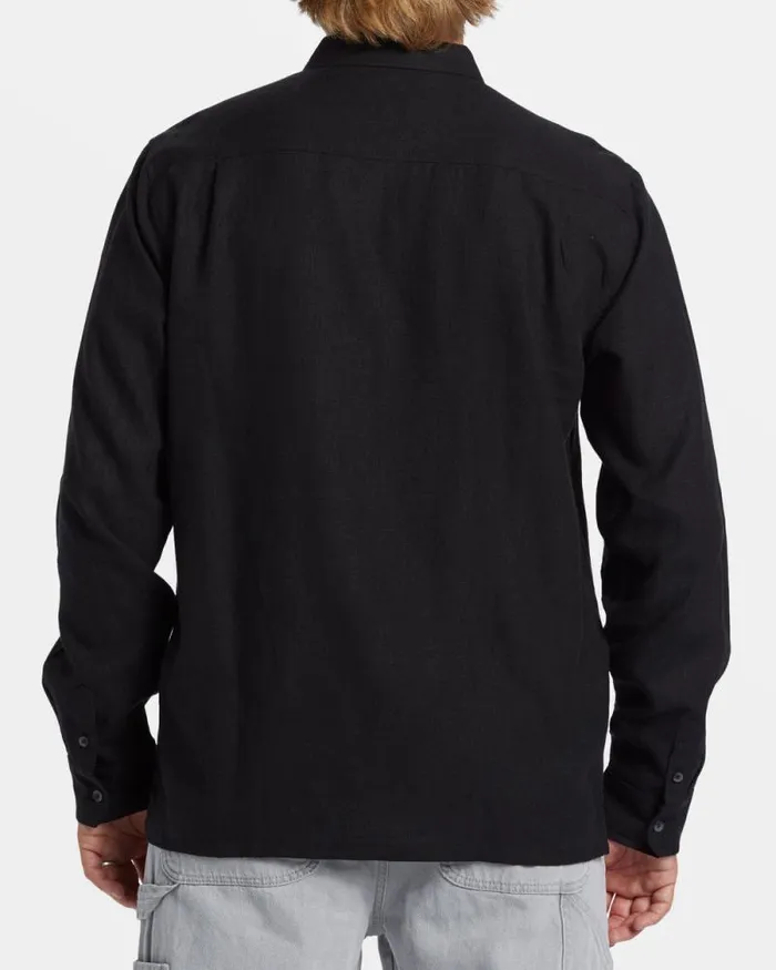 Billabong Shirts Ricardo Long Sleeve Shirt Black 8211 Men