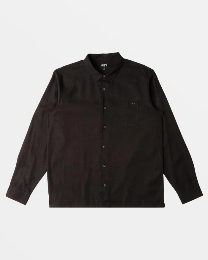 Billabong Shirts Ricardo Long Sleeve Shirt Black 8211 Men